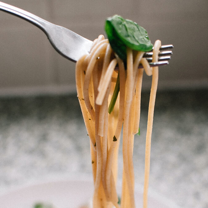 Un piatto di pasta per cena